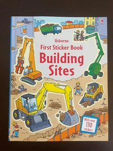 Usborne First Sticker Book Building Sites - Unused - Picture 1 of 2