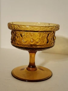 Vintage Stelvia Amber Compote Wayne Husted Italy - Picture 1 of 5
