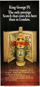 Vintage ADVERT for 'KING GEORGE IV' Scotch Whisky Original 1972 Print Ad 722F - Picture 1 of 1