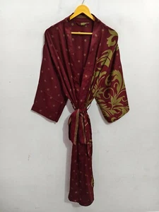 Swimwear Bikini Cover Up Robe For Her Sari Silk Kimono Light Weight Gown, B-4551 - Picture 1 of 7