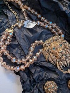 heidi daus lion necklace and earrings - Picture 1 of 5