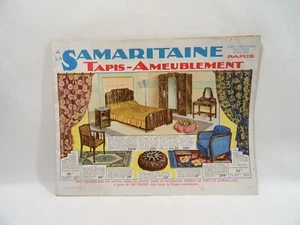 ANCIEN CATALOGUE A LA SAMARITAINE PARIS TAPIS AMEUBLEMENT 1934 CATALOG - Picture 1 of 10