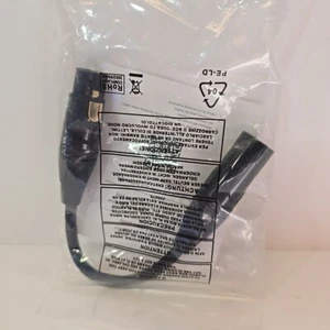 Cable de conexión DMX 3 pines XLR macho a hembra - 120 ohmios - ABT05BK 6 pulgadas - Imagen 1 de 4