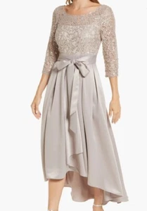 Alex Evening Sequin Lace High-Low Cocktail Gown prom dress - Picture 1 of 5