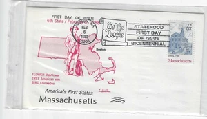 #2341, 1988 Massachusetts FDCover,  Colonial Cachet - Picture 1 of 1