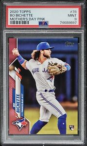 2020 Topps Series 1 Bo Bichette RC Mother’s Day Pink /50 PSA 9 #78 Rookie