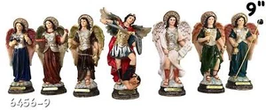 7 Arcángeles 9" Uriel, Jofiel, Migue, Barachiel, Grabiel, Rafael y Zadaquiel 9" pulgadas - Imagen 1 de 7