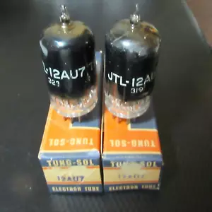 1950's NOS NIB TUNG SOL 12AU7 7316 5814A MATCHED PAIR BEST SOUNDING 12AU7 TYPE - Picture 1 of 4