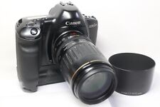 [AS IS] Lustrzanka Canon EOS-1N 35mm + obiektyw EF 100-300mm F/4,5-5,6 + PB-E1