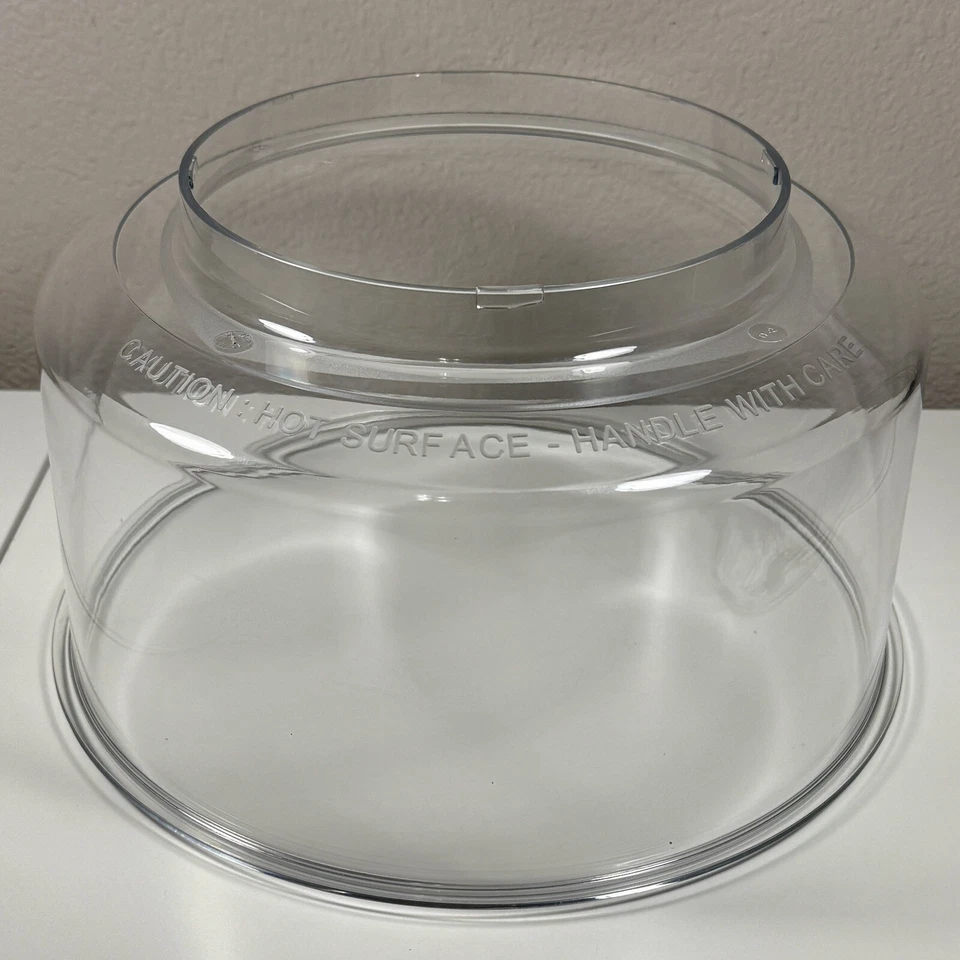 Forno infravermelho NuWave Pro substituição cúpula plástico transparente 20301 20302 20303 20304 - Imagem 1 de 1