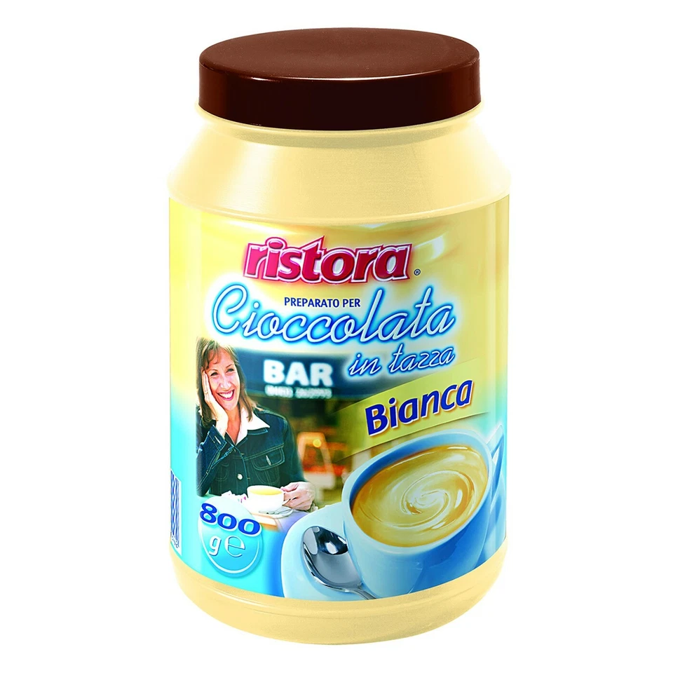 CIOCCOLATA BIANCA RISTORA CIOCCOLATA DENSA BIANCA BARATTOLO 800 gr