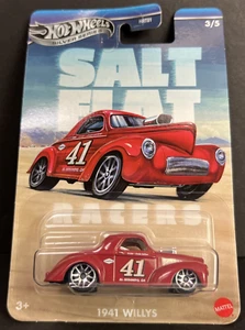 2025 Hot Wheels SILVER SERIES 3/5 SALT FLAT 1941 WILLYS ~ BOX SHIPS FREE - Picture 1 of 10