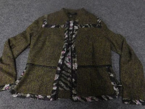 Peck and Peck Womens Jacket Medium green one hook - Picture 1 of 10