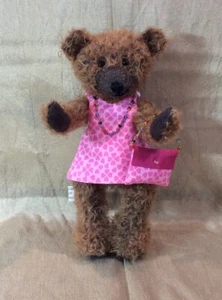 Oso de peluche Mohair alemán - Hecho a mano, totalmente articulado y ojos de cristal - Imagen 1 de 7