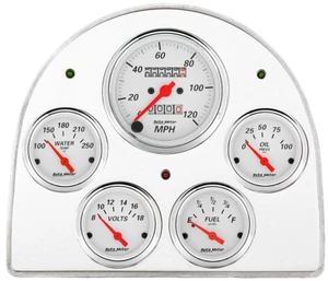 52-53 Ford Car Billet Aluminum Gauge Panel Dash Insert Instrument Cluster - Picture 1 of 4