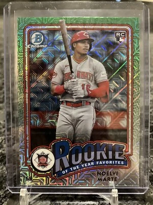 2024 Bowman Mega NOELVI MARTE Rookie of the Year Favorites Mojo Refractor #ROY-4 - Image 1 of 2