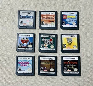 Nintendo DS Game Lot (9) Games Tested Batman Metroid Guitar Hero TouchMaster - Picture 1 of 1