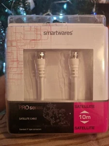 SMARTWARES 10 METRE TYPE-F TO TYPE-F SATELLITE CABLE BEST QUALITY LONG CABLE 10M - Picture 1 of 3
