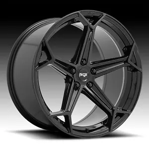 Niche M258 Arrow Gloss Black 20x10.5 5x4.5 40mm (M258200565+40) - Picture 1 of 3