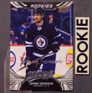 JOHNNY KOVACEVIC 2022/23 Upper Deck MVP ROOKIES SILVER SCRIPT #240 RC Canadiens