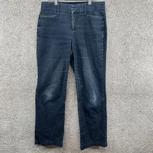 JM Collection Womens Jeans Size 6P Comfort Elastic Waist Blue Stretch Straight - Picture 1 of 10