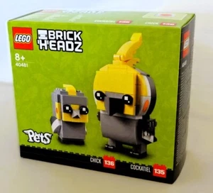 LEGO BRICKHEADZ: Cockatiel Nymphensittiche (40481) - NEU und OVP - Bild 1 von 3