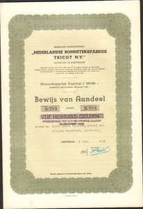 RARE => NEDERLANDS BONNETERIEFABRIEK TRICOT N.V. (PAYS-BAS) (R) - Picture 1 of 1