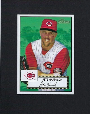 2001 Topps Heritage #156 PETE HARNISCH Reds RED BACK (1952 Topps Design) NRMT - Image 1 of 2
