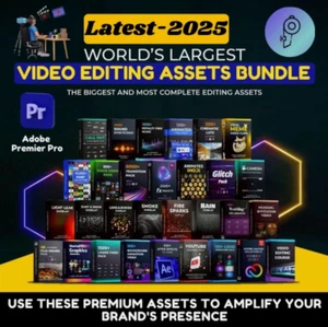 Complete Video Editing Assets Bundle | Premiere Pro video editing templates - Picture 1 of 1