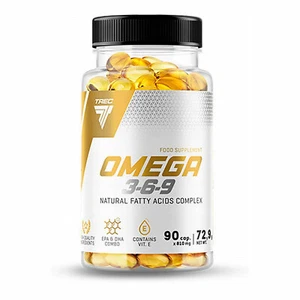 OMEGA 3-6-9 Supplement - Lowers Bad Cholesterol - Supports Heart Eyes & Brain - Zdjęcie 1 z 5