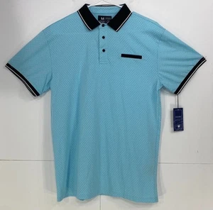 Waimea Polo Shirt Style W-908 Color Aqua Men’s Size Medium Cotton Spandex New - Picture 1 of 9