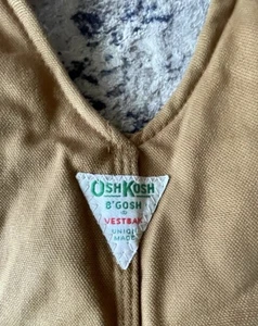 Vintage OshKosh B’Gosh Vestbak Overall 36x32 Duck Canvas Quilt Lined USA Made - Bild 1 von 19