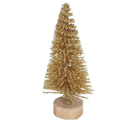 24PCS Mini Christmas Tree Artificial Christmas Tree With Wooden Base Christmas - Image 1 of 4