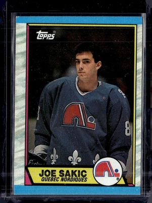 1989-90 Topps #113 Joe Sakic Rookie RC Quebec Nordiques (HOF) EX-MINT - Image 1 of 2