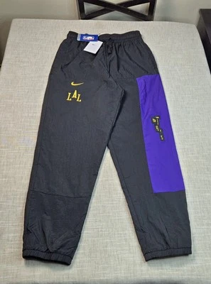 NIKE LA Lakers Track Pants Small Mens Black Purple City Edition Courtside NBA - Image 1 of 4