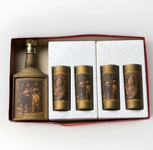 Jim Beam 1967 Rembrandts Nachtwache Sammler Dekanter Balken Auswahl 4 Gläser - Bild 1 von 21