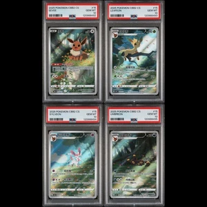 2025 Chinese exclusive CBB2 C #15 EEVEE LEAFEON SYLVEON UMBREON Quadruple PSA 10 - Picture 1 of 11
