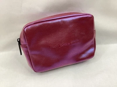Bolsa de maquillaje MAC Cosmetics púrpura W7" x H5" x D2" nueva sin etiquetas Foto 1 de 4