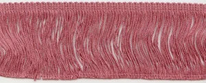 TELA DE CADENA ROSA LIGERA DE 2" BORDE DE FLECOS 18 YARDAS CONSO S21  - Imagen 1 de 1