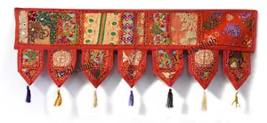 Indian Handmade Patchwork Toran Cotton Vintage Door Wall Hanging Home Decorative - Picture 1 of 3