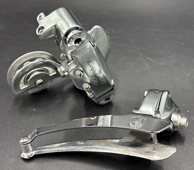 Campagnolo C-RECORD ~ Acabado Century ~ Desviadores Gris 8 Velocidades PRECIOSOS Foto 1 de 4