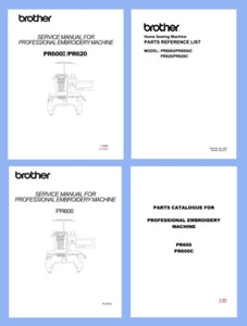 CD * BROTHER PR600 PR620 PR600II INSTRUCTION MANUAL or Service & Parts - Picture 1 of 22