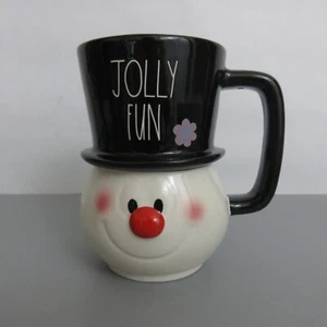 Rae Dunn Frosty The Snowman Figural Weihnachten Jumbo Kaffeetasse Keramik EUC - Bild 1 von 8