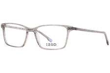 Izod 2092 Eyeglasses Frame Men's Grey Horn Crystal Full Rim Rectangular 54mm