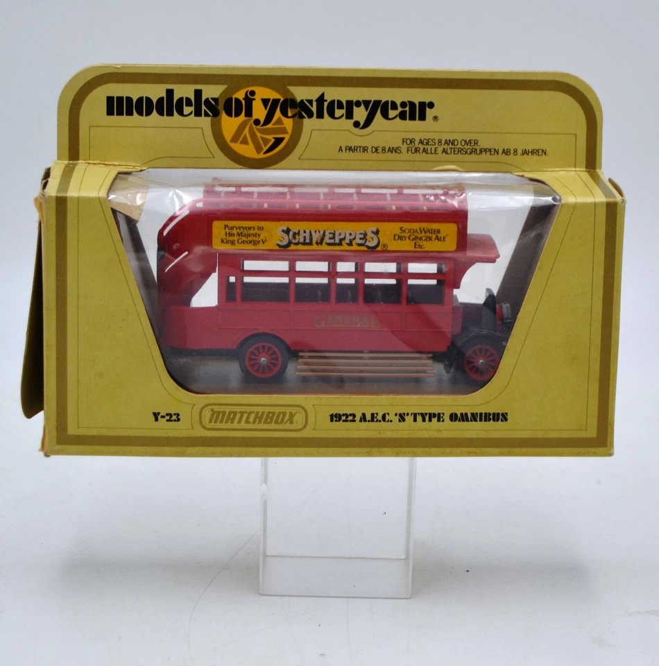 DIE CAST " 1922 AEC S TYPE OMNIBUS " MODELS OF YESTERYEAR MATCHBOX  (Y23) - Immagine 1 di 1