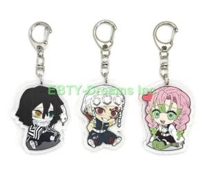 Set of 3 Demon Acrylic Keychain Obanai Mitsuri Tengen Uzui v2 - Picture 1 of 2