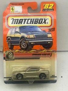 1999 MATCHBOX SUPERFAST #82 SILVER FERRARI 456 GT NEW ON CARD - Picture 1 of 4