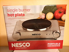 NESCO SB-01 /1500-Watt Single Burner Electric Cast-Iron Hot Plate (Silver)