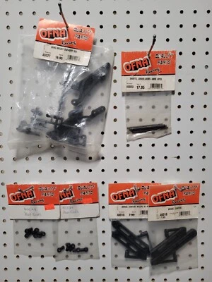 OFNA 9.5 Buggy ~ 6 Item Parts Lot ~ Wing Mount, Center Brace, Arm Shafts, Ends - Image 1 of 4