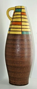 50er Jahre Keramikvase, Henkelvase, Formnummer 159 / 34 - Bild 1 von 5